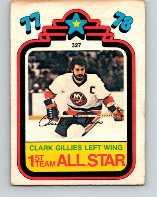 1978-79 O-Pee-Chee #327 Clark Gillies AS  New York Islanders  8626