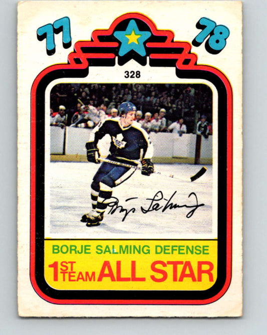 1978-79 O-Pee-Chee #328 Borje Salming AS  Toronto Maple Leafs  8627