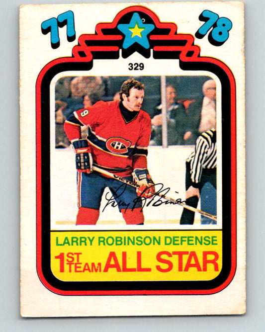1978-79 O-Pee-Chee #329 Larry Robinson AS  Montreal Canadiens  8628