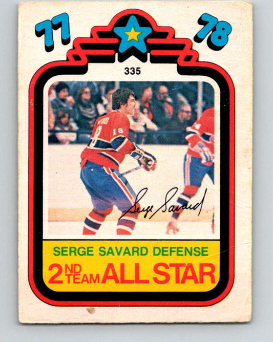 1978-79 O-Pee-Chee #335 Serge Savard AS  Montreal Canadiens  8634