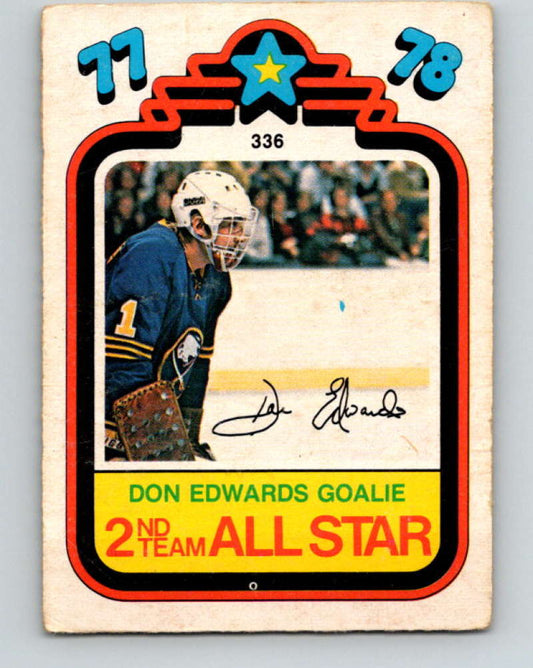 1978-79 O-Pee-Chee #336 Don Edwards AS  Buffalo Sabres  8635