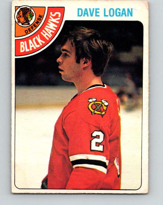 1978-79 O-Pee-Chee #343 Dave Logan  RC Rookie Chicago Blackhawks  8642 Image 1