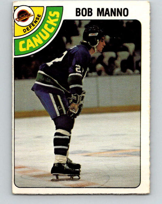 1978-79 O-Pee-Chee #349 Bob Manno  RC Rookie Vancouver Canucks  8648 Image 1