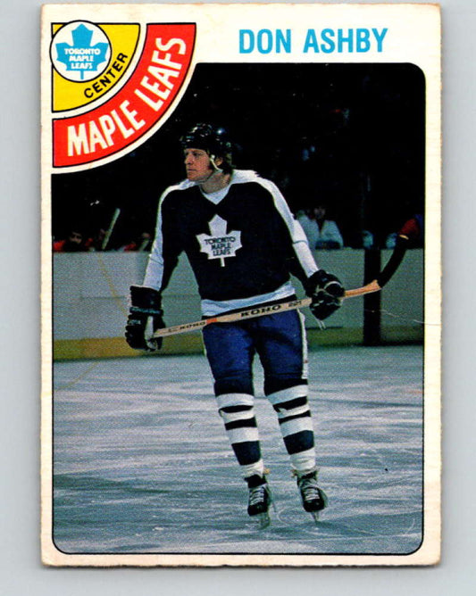 1978-79 O-Pee-Chee #351 Don Ashby  Toronto Maple Leafs  8650