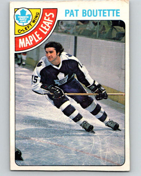 1978-79 O-Pee-Chee #374 Pat Boutette  Toronto Maple Leafs  8673