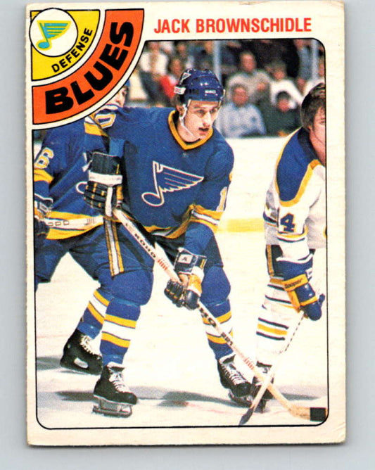 1978-79 O-Pee-Chee #379 Jack Brownschidle  RC Rookie St. Louis Blues  8678 Image 1