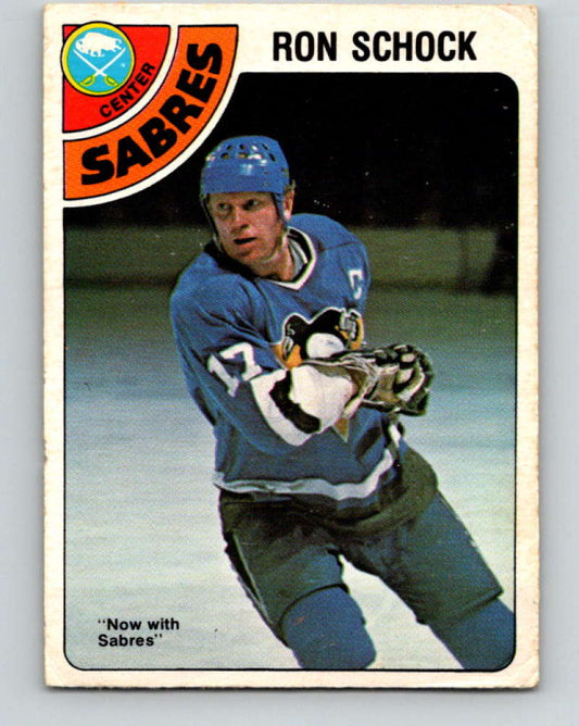 1978-79 O-Pee-Chee #384 Ron Schock  Buffalo Sabres  8683 Image 1
