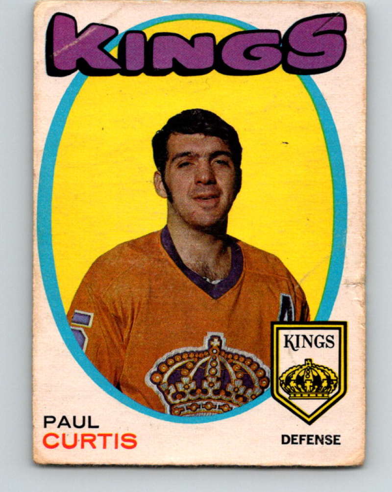 1971-72 O-Pee-Chee #4 Paul Curtis RC Rookie Los Angeles Kings 8699