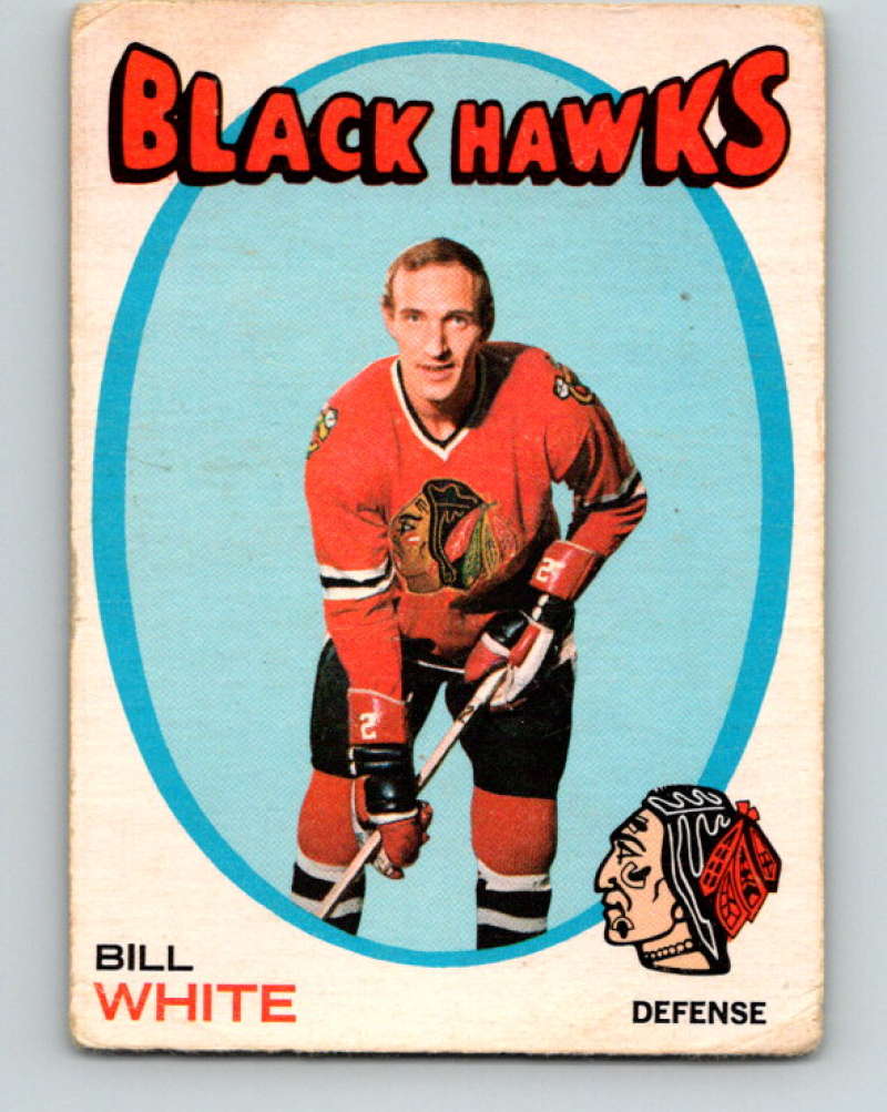 1971-72 O-Pee-Chee #11 Bill White Chicago Blackhawks 8706