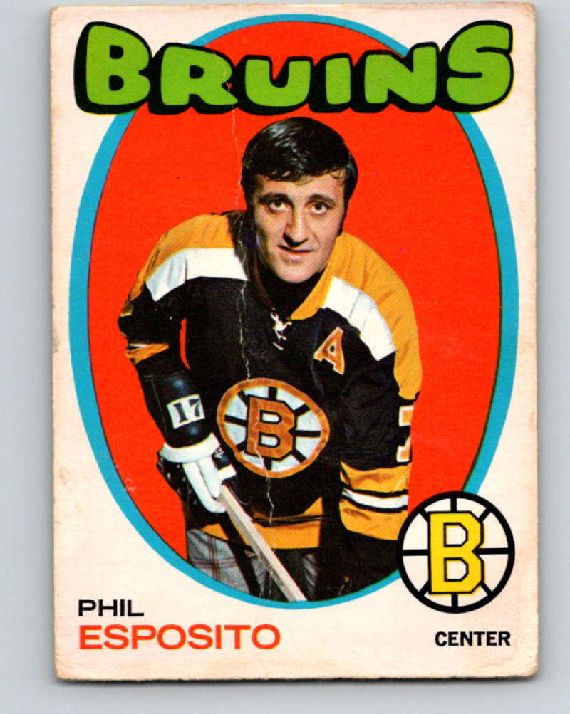 1971-72 O-Pee-Chee #20 Phil Esposito Boston Bruins 8715