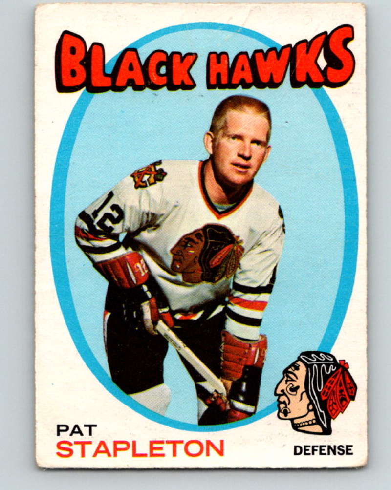 1971-72 O-Pee-Chee #25 Pat Stapleton Chicago Blackhawks 8720
