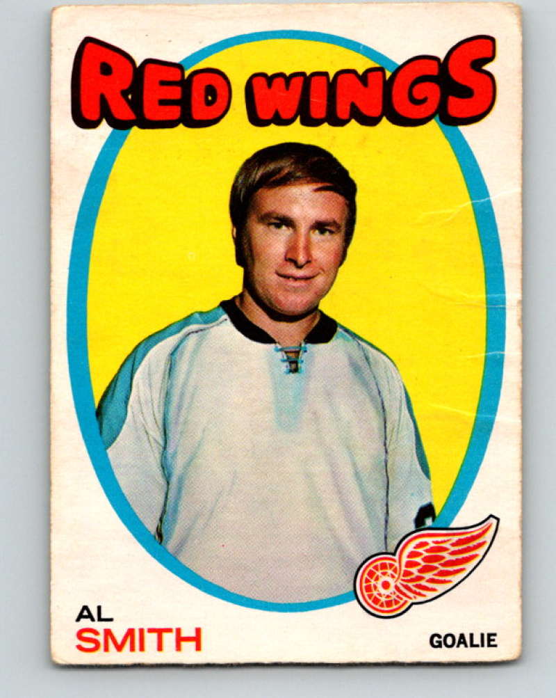 1971-72 O-Pee-Chee #27 Al Smith Detroit Red Wings 8722