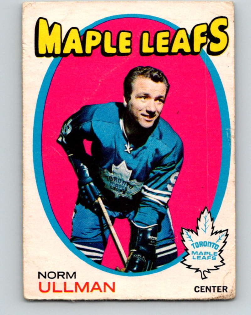 1971-72 O-Pee-Chee #30 Norm Ullman Toronto Maple Leafs 8725
