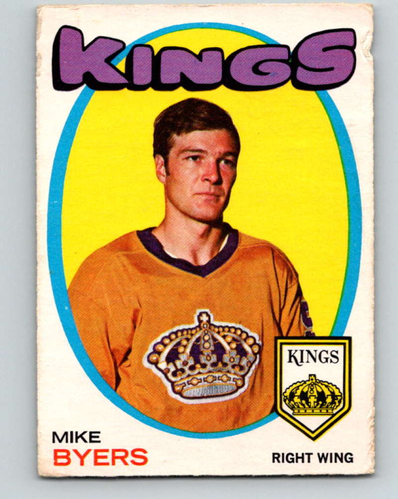 1971-72 O-Pee-Chee #34 Mike Byers Los Angeles Kings 8729