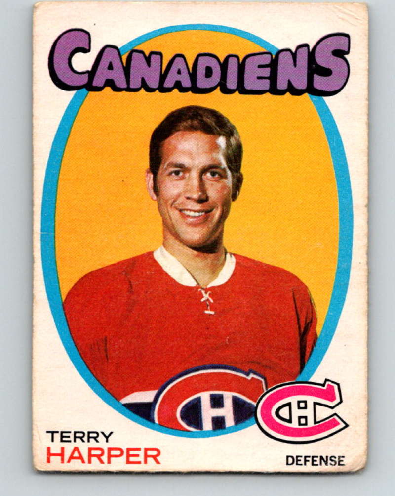 1971-72 O-Pee-Chee #59 Terry Harper Montreal Canadiens 8754