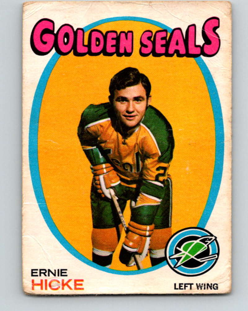 1971-72 O-Pee-Chee #61 Ernie Hicke RC Rookie California Golden Seals 8756