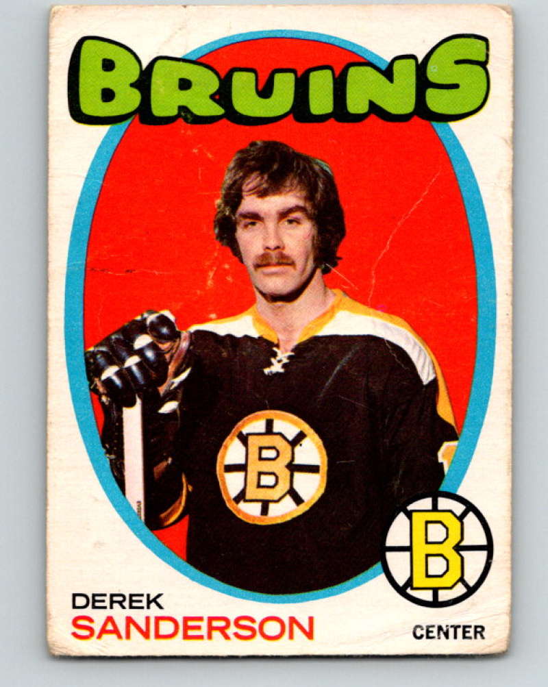 1971-72 O-Pee-Chee #65 Derek Sanderson Boston Bruins 8760