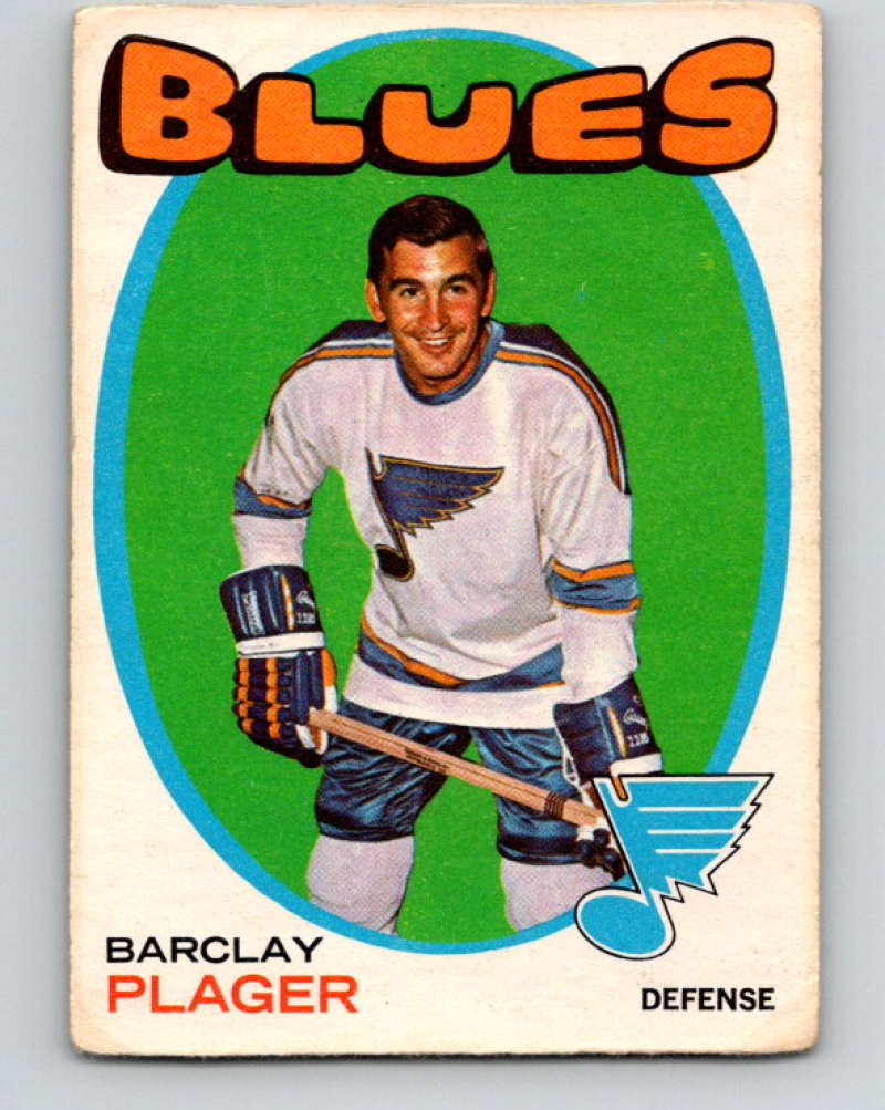 1971-72 O-Pee-Chee #66 Barclay Plager St. Louis Blues 8761