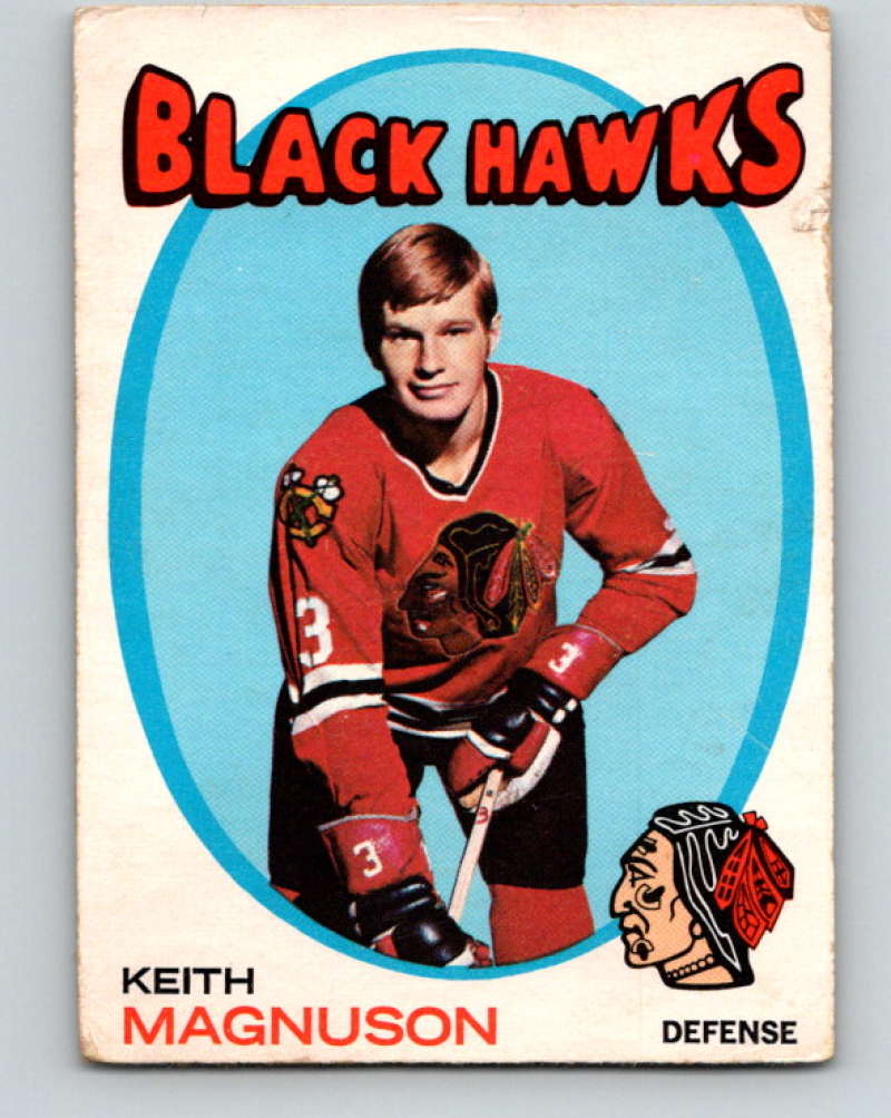 1971-72 O-Pee-Chee #69 Keith Magnuson Chicago Blackhawks 8764