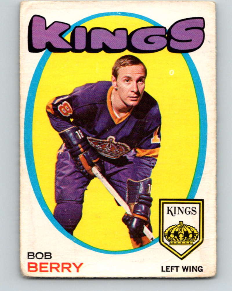 1971-72 O-Pee-Chee #76 Bob Berry RC Rookie Los Angeles Kings 8771