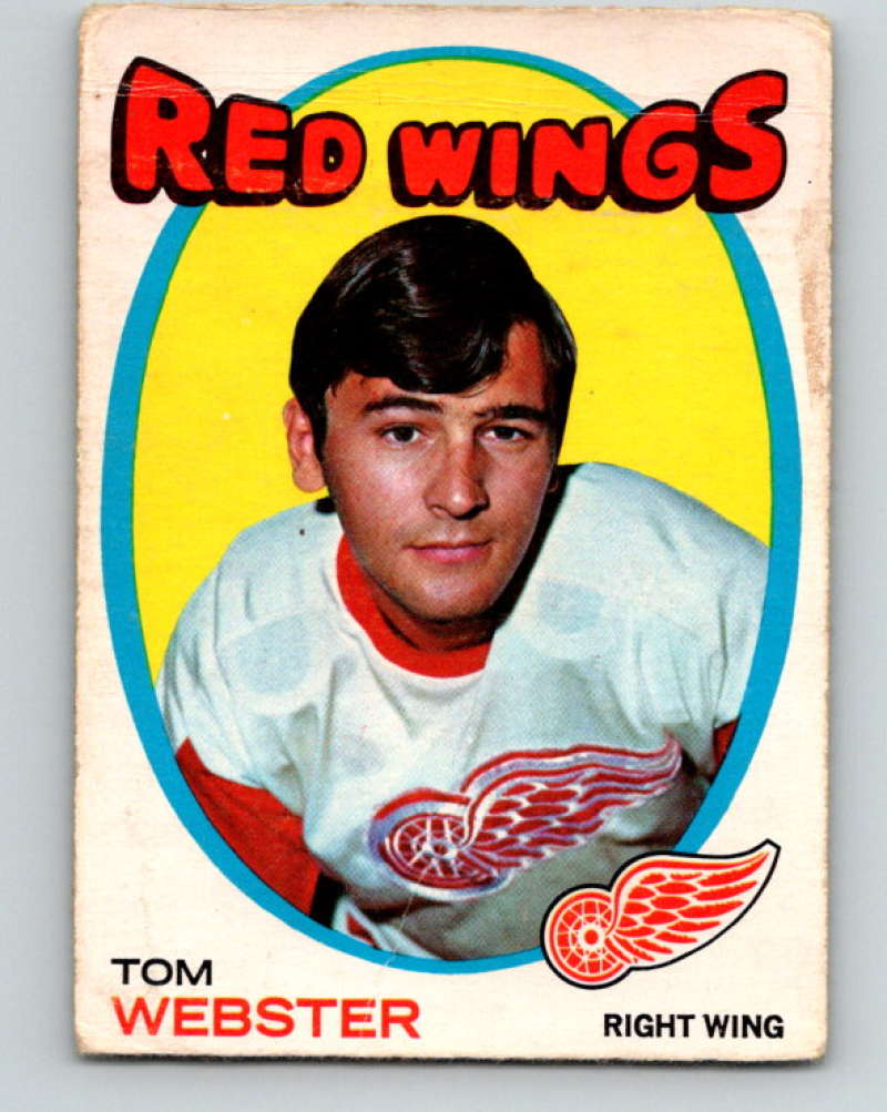 1971-72 O-Pee-Chee #78 Tom Webster Detroit Red Wings 8773 Image 1