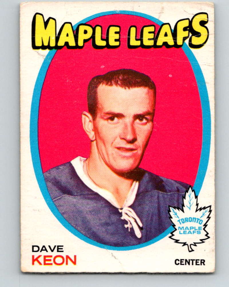 1971-72 O-Pee-Chee #80 Dave Keon Toronto Maple Leafs 8775
