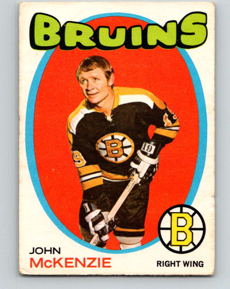 1971-72 O-Pee-Chee #82 John McKenzie Boston Bruins 8777