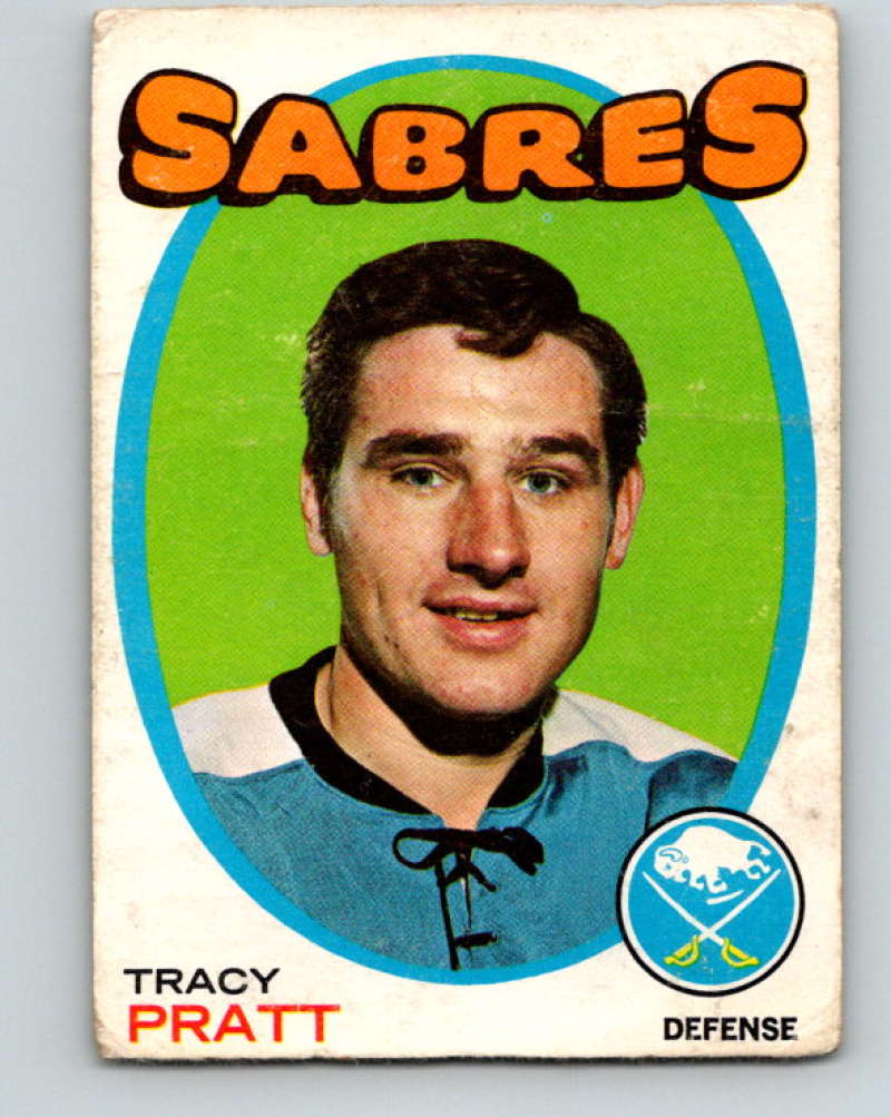 1971-72 O-Pee-Chee #107 Tracy Pratt Buffalo Sabres 8802