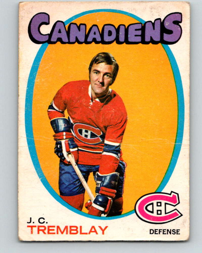 1971-72 O-Pee-Chee #130 J.C. Tremblay Montreal Canadiens 8825