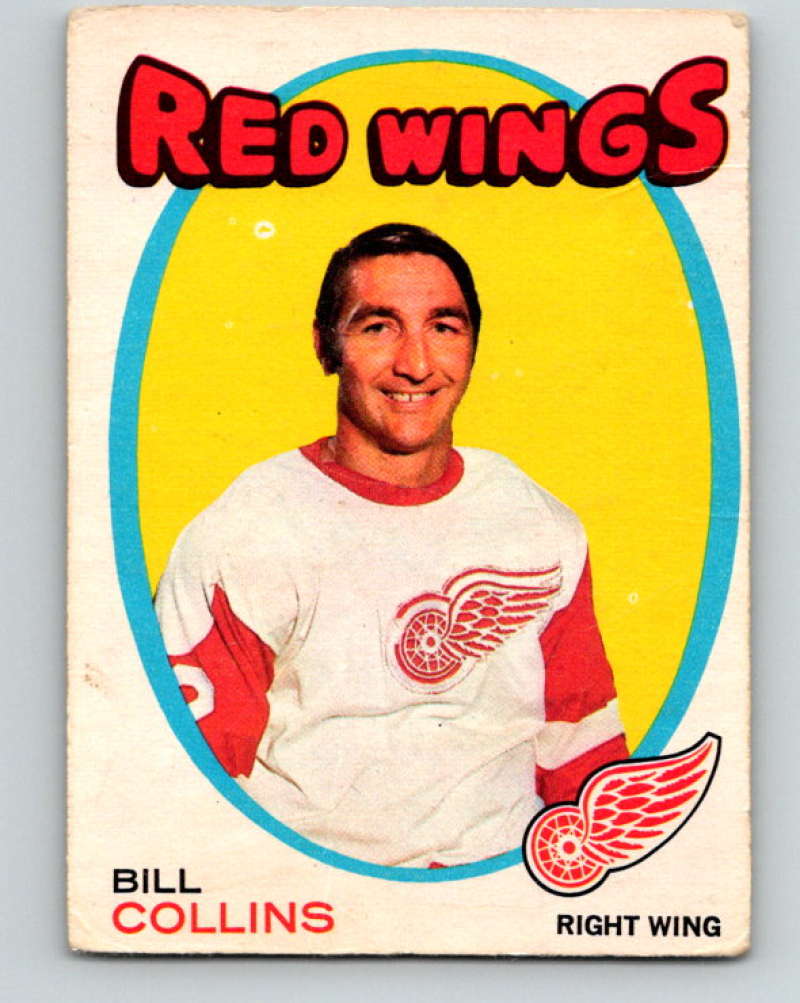 1971-72 O-Pee-Chee #139 Bill Collins Detroit Red Wings 8834