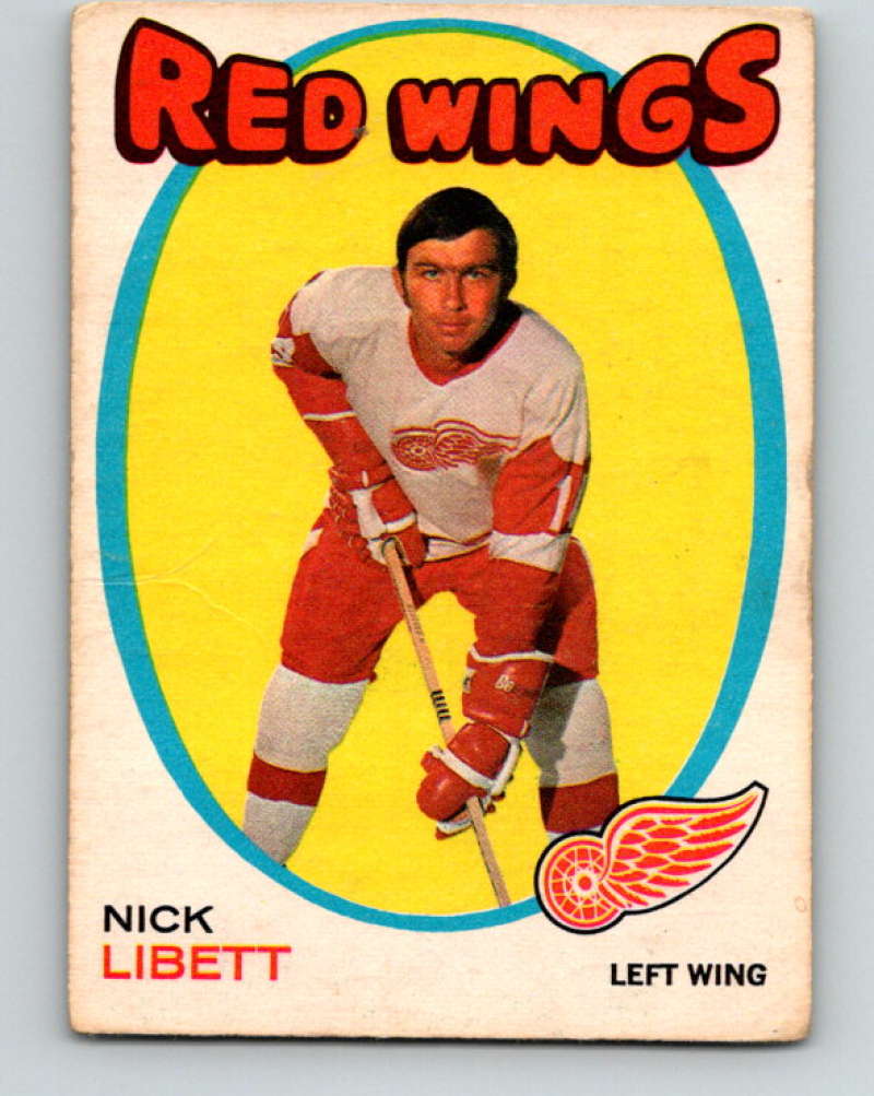 1971-72 O-Pee-Chee #140 Nick Libett Detroit Red Wings 8835