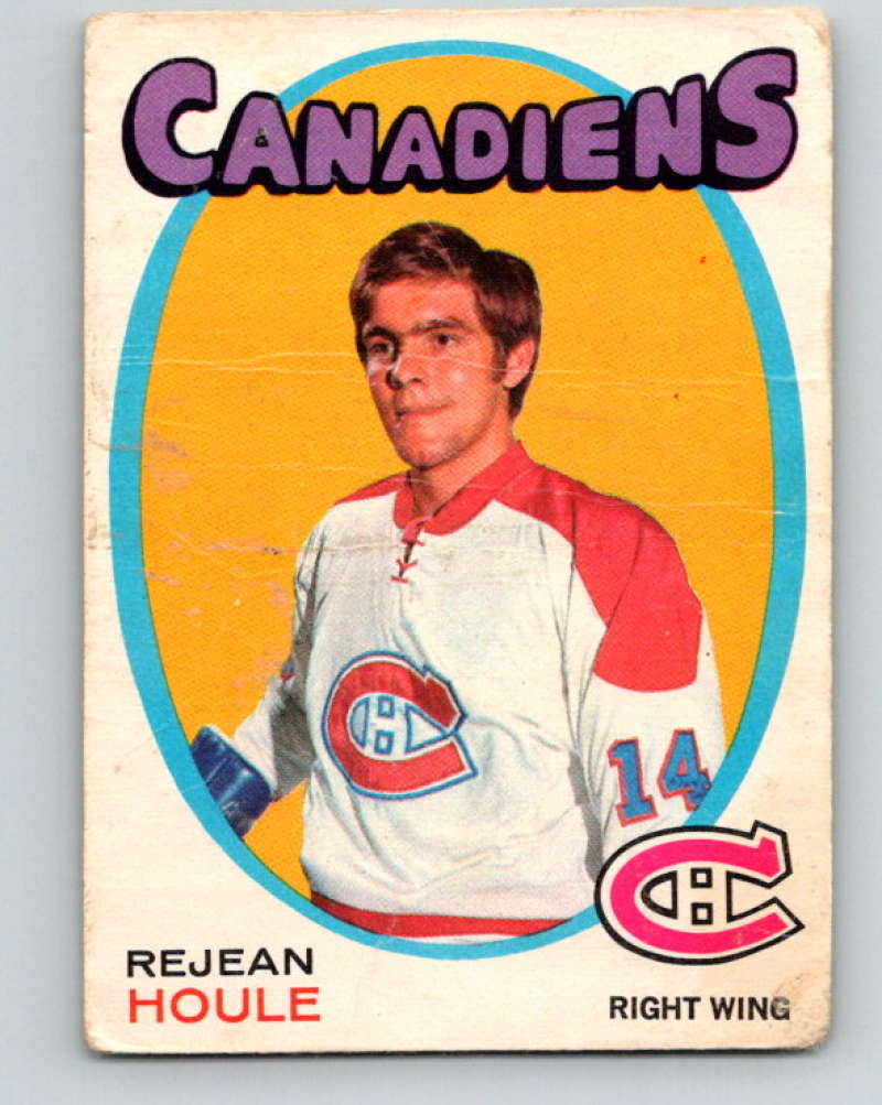 1971-72 O-Pee-Chee #147 Rejean Houle Montreal Canadiens 8842
