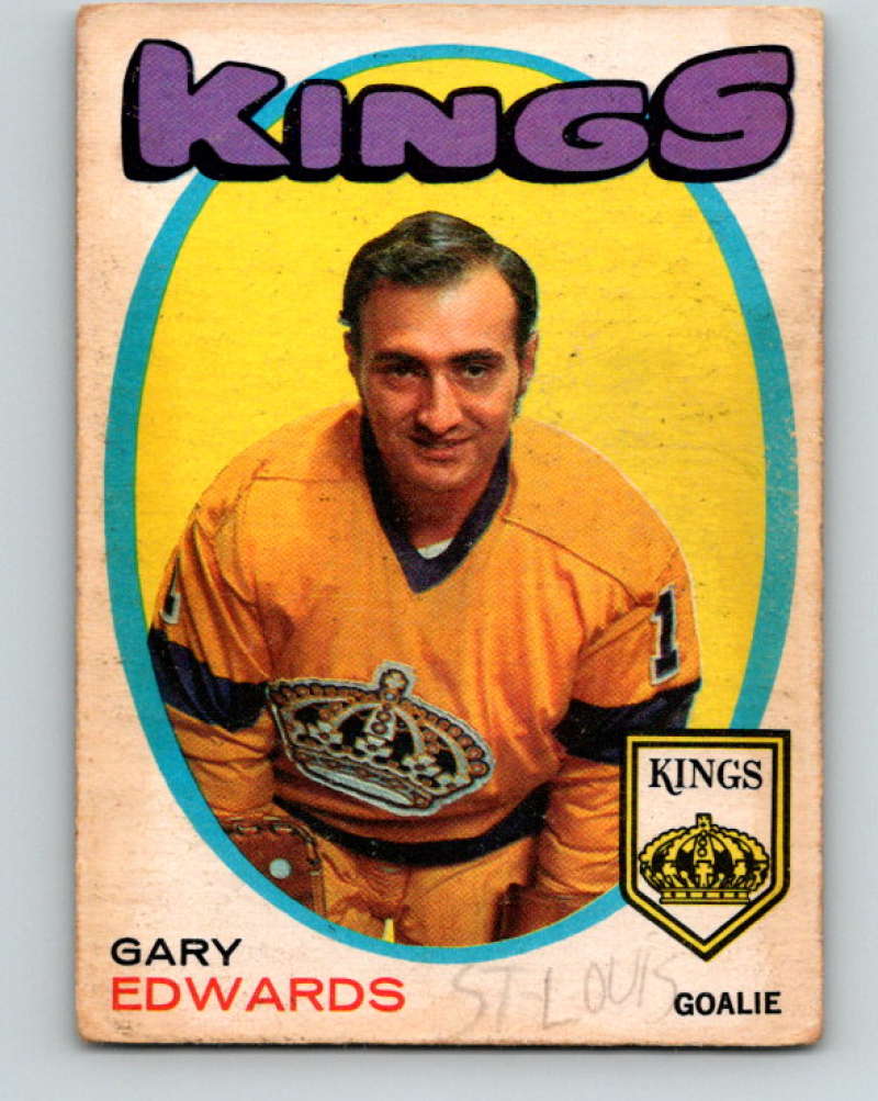 1971-72 O-Pee-Chee #155 Gary Edwards RC Rookie Los Angeles Kings 8850