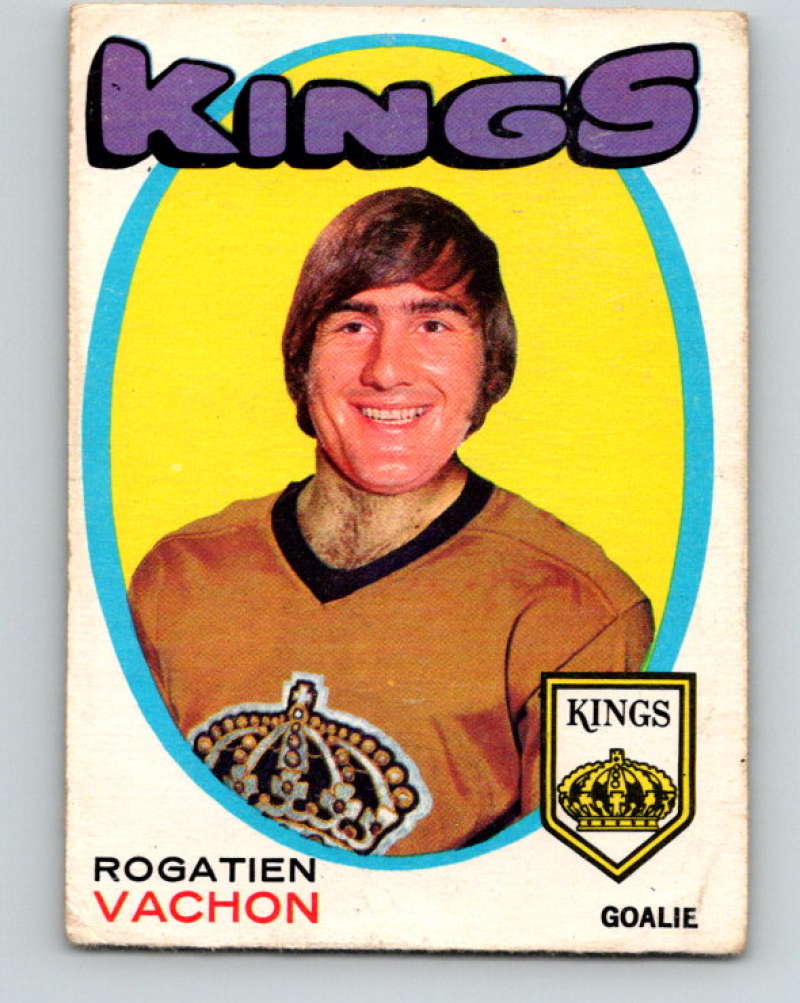 1971-72 O-Pee-Chee #156 Rogie Vachon Los Angeles Kings 8851