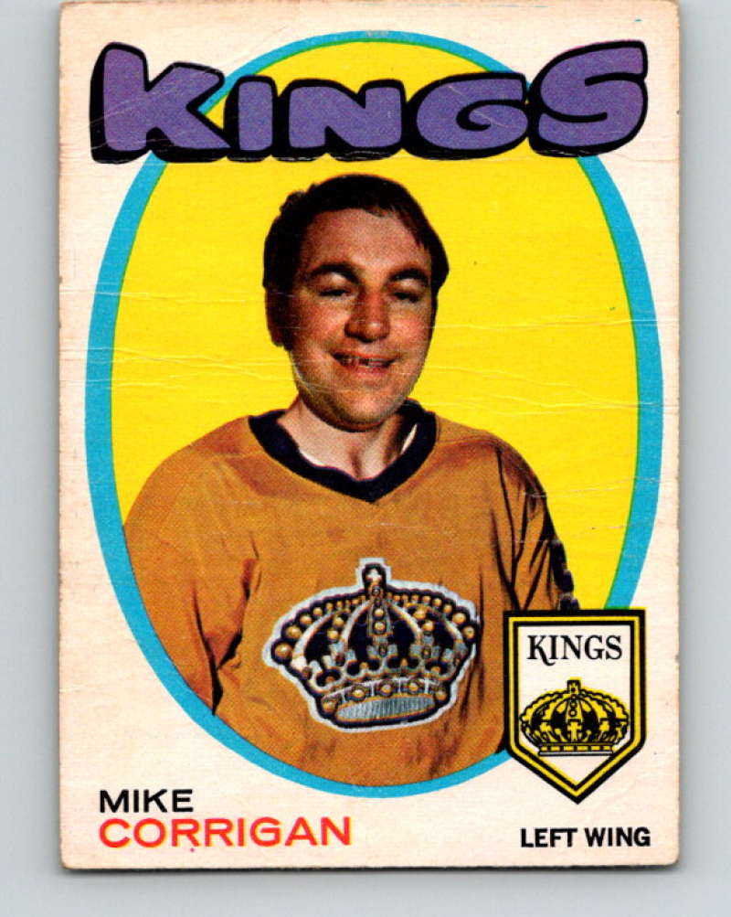 1971-72 O-Pee-Chee #157 Mike Corrigan Los Angeles Kings 8852