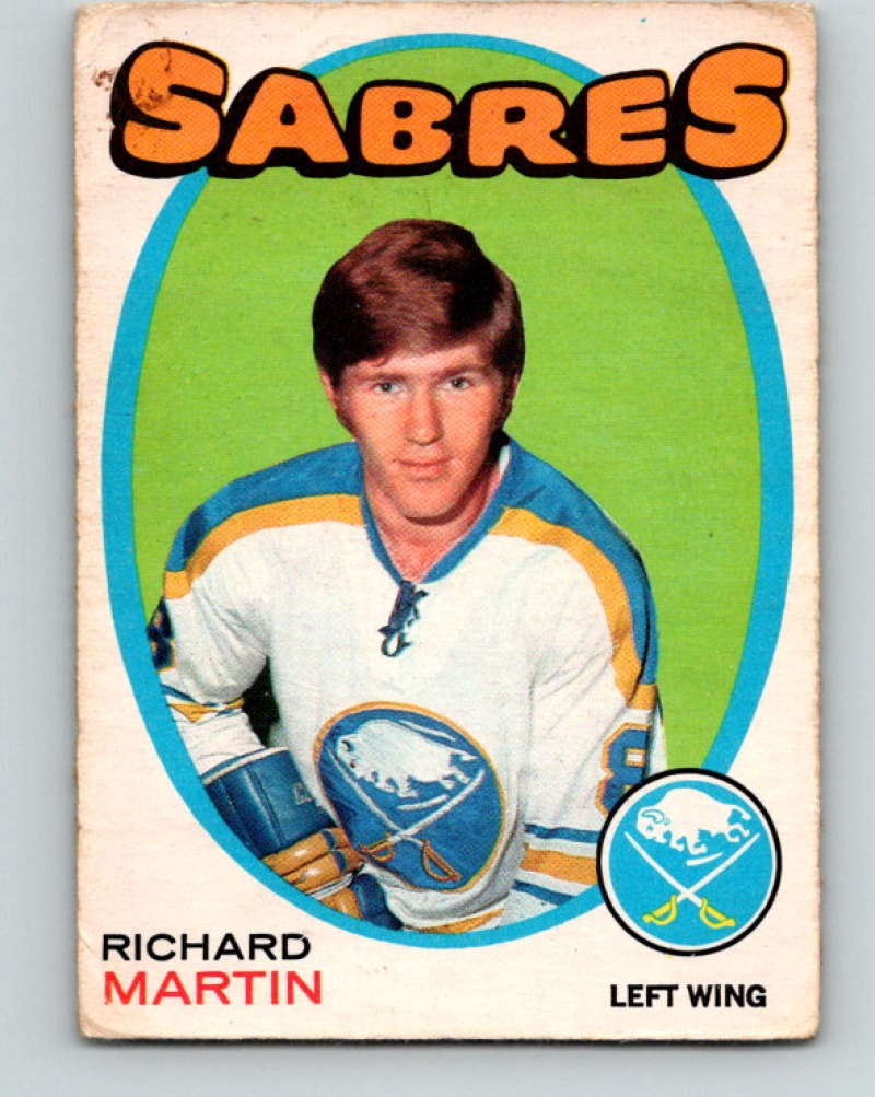1971-72 O-Pee-Chee #161 Rick Martin RC Rookie Buffalo Sabres 8856