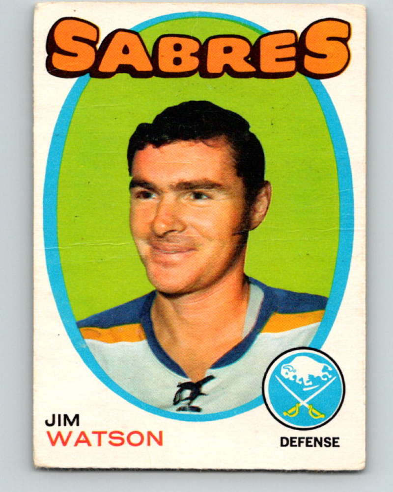 1971-72 O-Pee-Chee #165 Jim Watson Buffalo Sabres 8860 Image 1