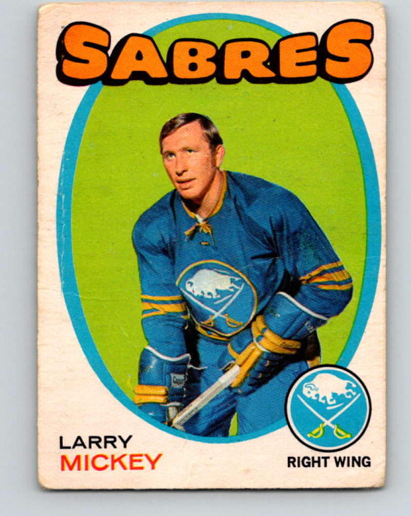 1971-72 O-Pee-Chee #167 Larry Mickey Buffalo Sabres 8862 Image 1
