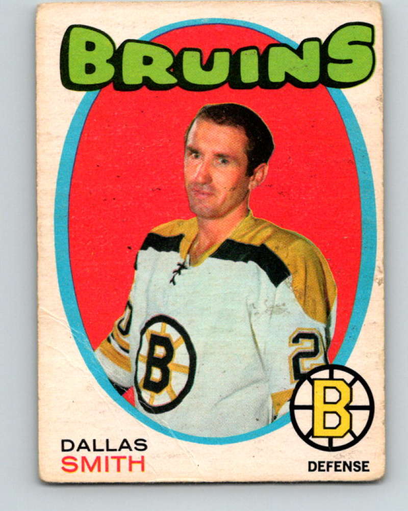 1971-72 O-Pee-Chee #170 Dallas Smith Boston Bruins 8865