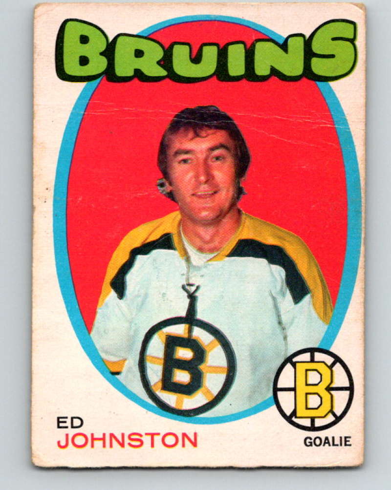 1971-72 O-Pee-Chee #172 Ed Johnston Boston Bruins 8867
