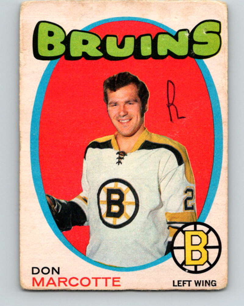 1971-72 O-Pee-Chee #176 Don Marcotte Boston Bruins 8871 Image 1