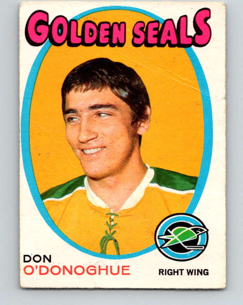 1971-72 O-Pee-Chee #180 Don O'Donoghue RC Rookie California Golden Seals 8875
