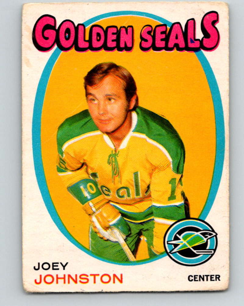 1971-72 O-Pee-Chee #182 Joey Johnston RC Rookie California Golden Seals 8877 Image 1
