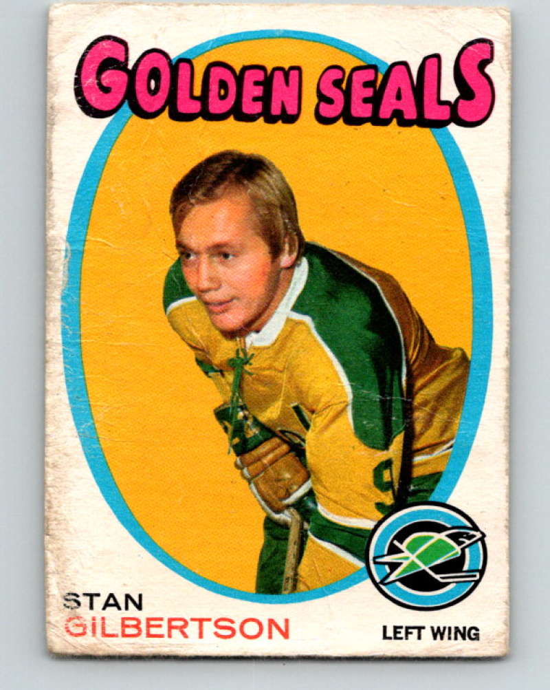 1971-72 O-Pee-Chee #183 Stan Gilbertson RC Rookie California Golden Seals 8878 Image 1