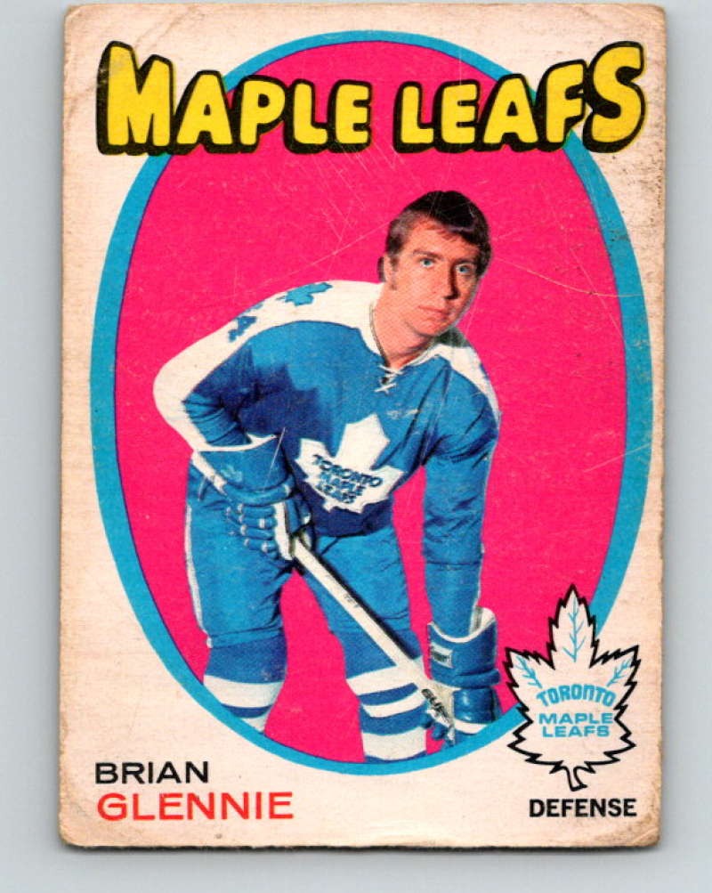 1971-72 O-Pee-Chee #197 Brian Glennie Toronto Maple Leafs 8892 Image 1