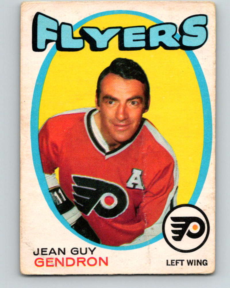 1971-72 O-Pee-Chee #204 Jean-Guy Gendron Philadelphia Flyers 8899 Image 1