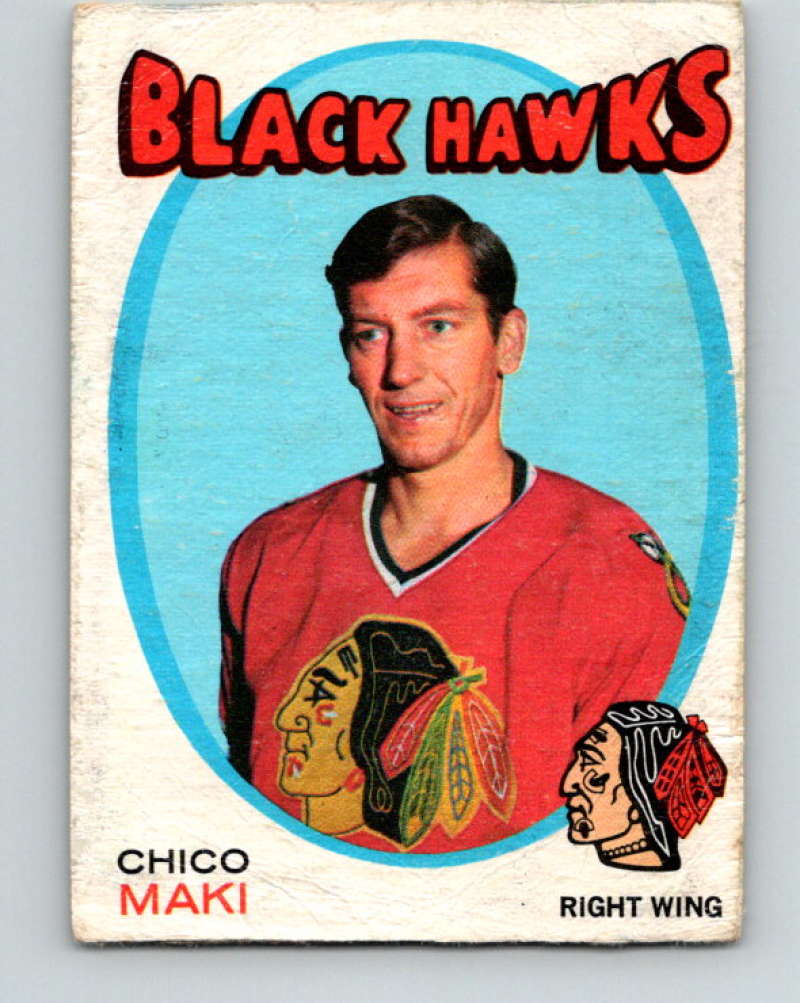 1971-72 O-Pee-Chee #210 Chico Maki Chicago Blackhawks 8905 Image 1