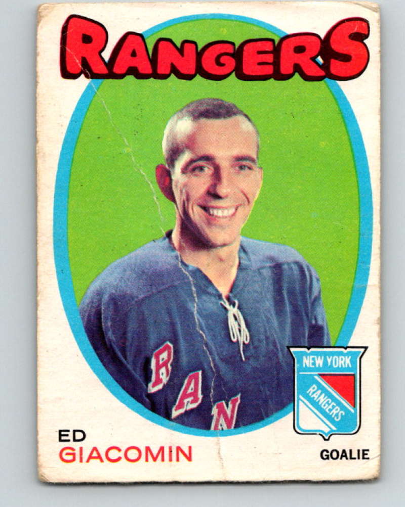 1971-72 O-Pee-Chee #220 Ed Giacomin New York Rangers 8915 Image 1