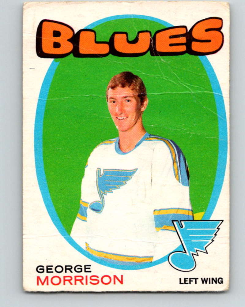 1971-72 O-Pee-Chee #223 George Morrison RC Rookie St. Louis Blues 8918 Image 1
