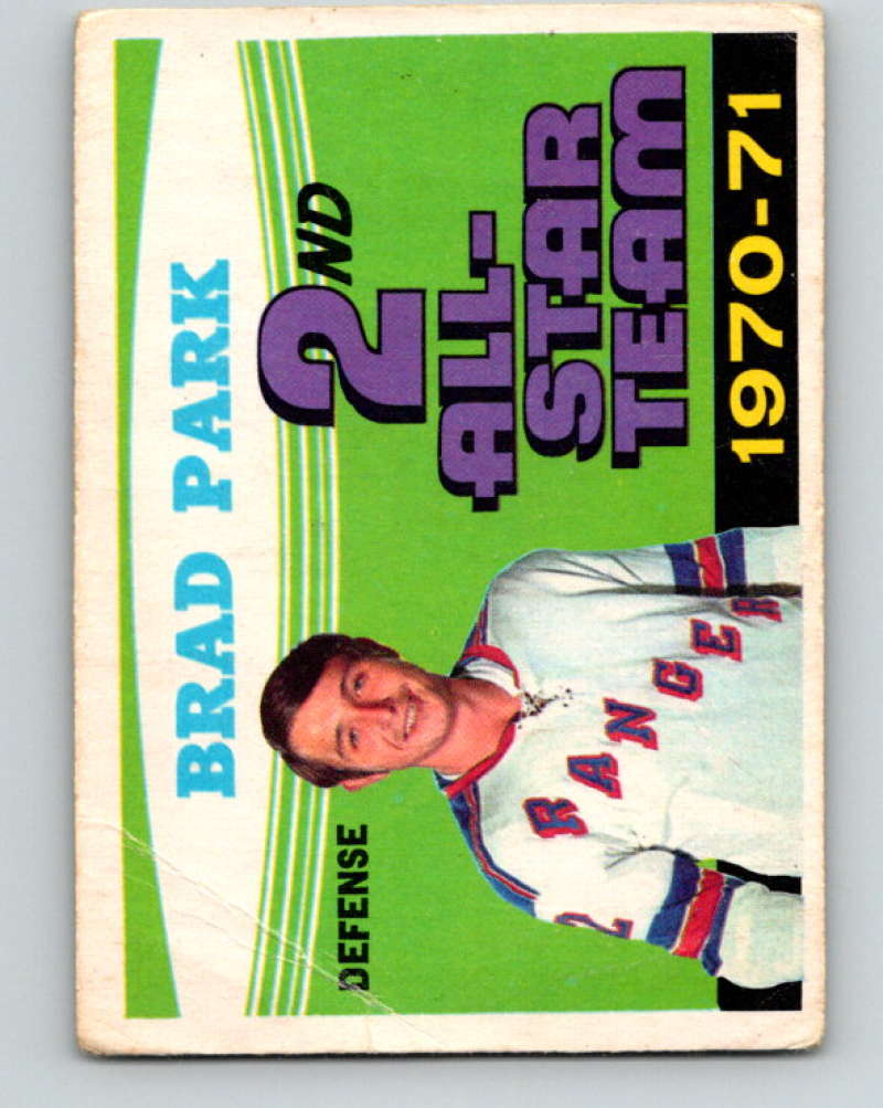 1971-72 O-Pee-Chee #257 Brad Park AS New York Rangers 8952 Image 1